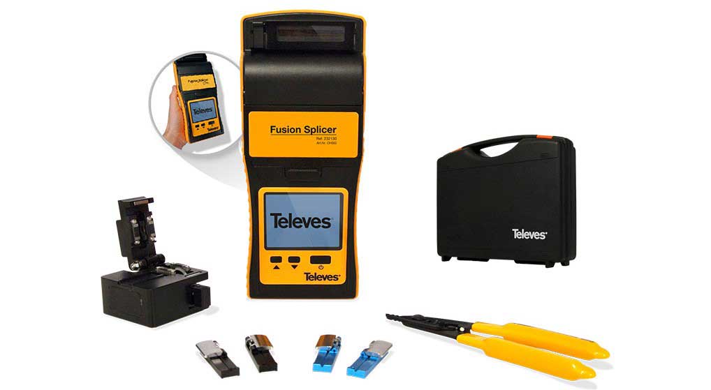 Televes-232130 Fusion Splicer Kit Hand-Held