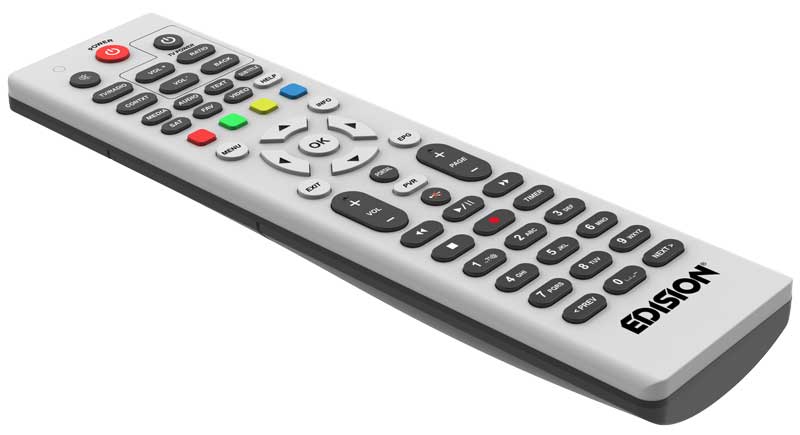 Λευκό τηλεχειριστήριο Edision-OS-mio-4K