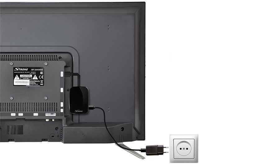 Strong_SRT20 πίσω από την TV