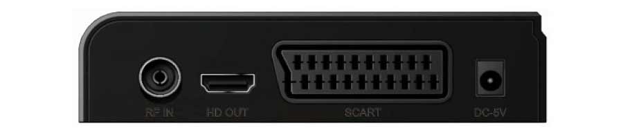 Redline T10 rear panel Οι συνδέσεις στην πίσω όψη του Redline T10